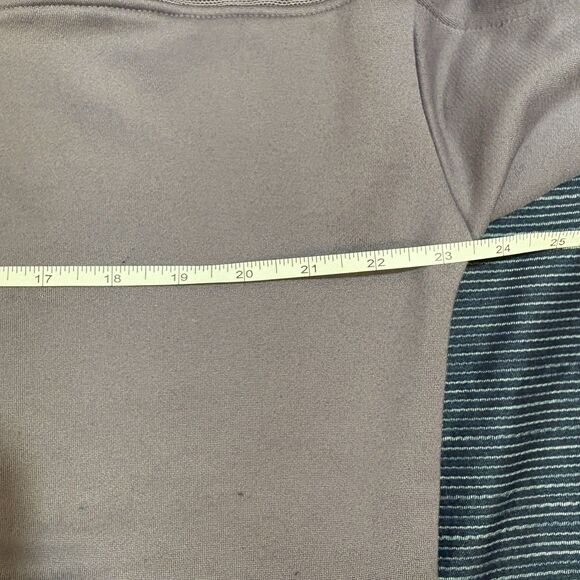 Under Armour Hoodie Womens L Purple Tech Terry Logo Athleisure Pullover Gym - Picture 8 of 11